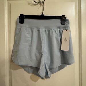 CRZ YOGA Women's Athletic Shorts in Light Blue